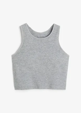 Спортивный топ лиф в рубчик h&amp;m