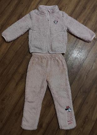 Детский костюм зимний теплый тедик десней на девочку 4-6 года