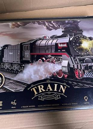 ​🚂 
​коллекционный поезд classic train модель 1:32 со светом, звуком, паром и музыкой. железная дорога