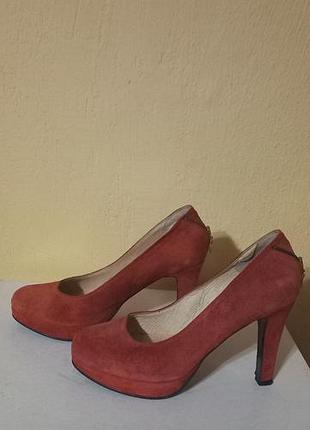 Туфли натуральная замша