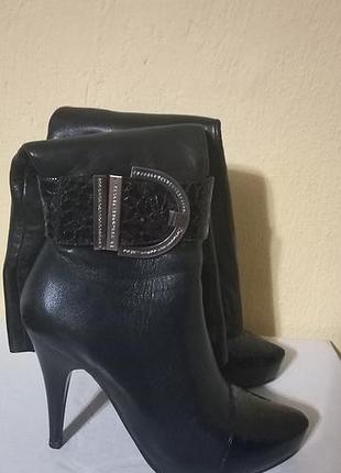 Сапоги демисезонные натуральная кожа