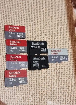 Карта памяти 32 гб sandisk (включая ultra) 4.32-20.4/5.70-88.7 microsd microsdhc 4 10 uhs-i