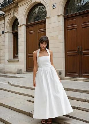 Платье белоснежное, размер л