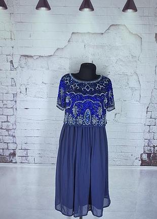 Стильное праздничное платье пайетки