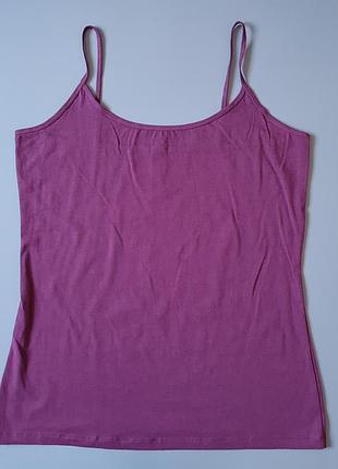 Маечка женская хлопковая на узких бретелях esmara ничевина, р. l