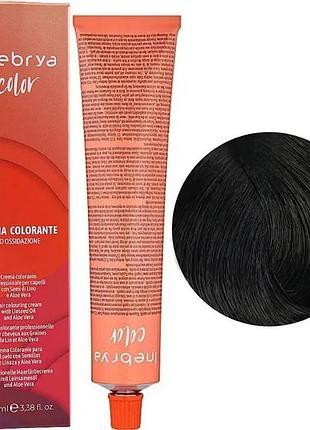 Крем-фарба inebrya сolor 1 з вмiстом амiаку, 100 мл