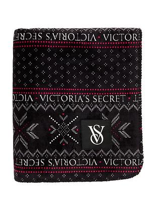 Теплый плюшевый плед виктория сикрет victoria's secret оригинал