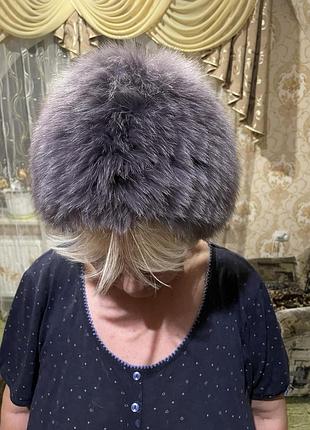 Зимова шапка з натурального хутра нова