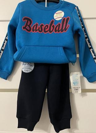Костюм для хлопчика р.92 nazar baby комплектація: реглан, штани на флісі  70% бавовна 30% поліестер  країна-виробник товару: туреччина