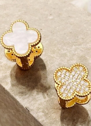 Сережки двухсторонні клевер конюшина s013552