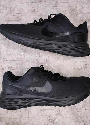 Кроссовки nike revolution 6 оригинал найк беговые спортивные черные легкие в сетку