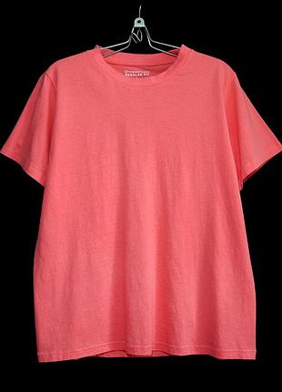 Базовая коралловая футболка прямого кроя р.14-16
