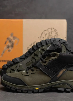 Чоловічі зимові шкіряні черевики valsetz green originals v-117хак бот