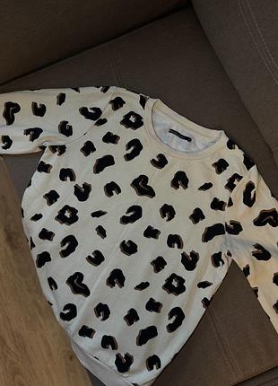 Світшот бежевий тигровий