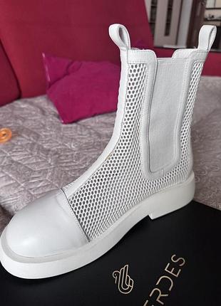 Білі літні черевики-челсі le'berdes