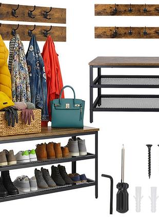 Полка для обуви с вешалкой ruhhy 27037