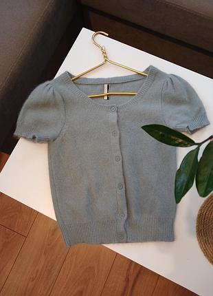 🌫 topshop минималистичный ангоровый кардиган