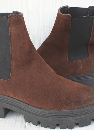 Черевики челсі tamaris замш німеччина 38р ботинки челси