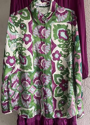 Блуза сорочка mango