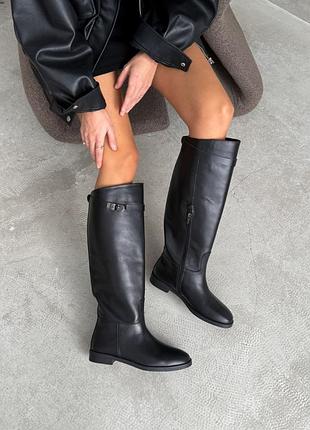 Сапоги женские женские кожаные