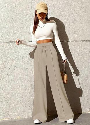 Брюки палаццо, размер 48-50