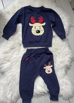 Костюм на хлопчика новорічний з оленями