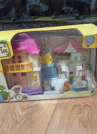 Ігровий набір, будиночок з меблями і фігурками