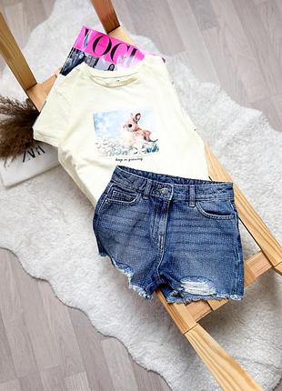 Джинсові шорти зі стразами 8р