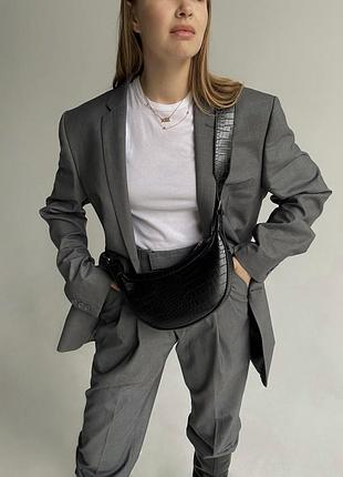 Сумочка седло кросс-боди