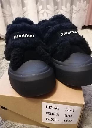 Зимові кеди на липучці міо міо