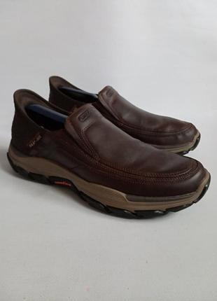 Кожаные мокасины skechers 2