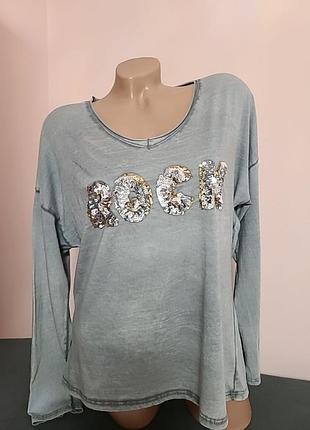 Свободная женская футболка 48/50 размер.