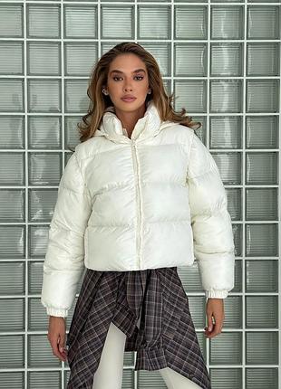 Дутая стеганая куртка трансформер жилет