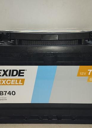 Exide аккумулятор excell 74ah 680a r+ (правый+ евро)