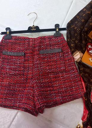 Теплі твідові шорти maje оригінал розмір xs/s.