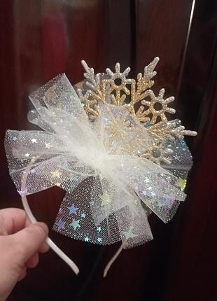 Обруч сніжинки обідок сніжинка