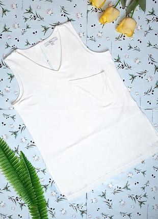 🎁1+1=3 ошатна біла блуза з нагрудною кишенею next, розмір 44 - 46