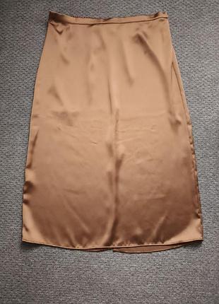 Юбка атласная