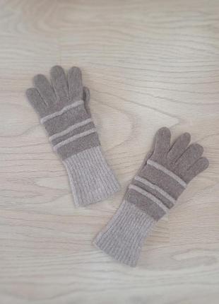 Теплі вовняні рукавички