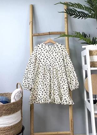 Плаття леопардове на дівчинку 3-4 роки 98-104 см