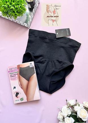 Чорні корегуючі, утягуючі трусики з ефектом пуш-ап від esmara