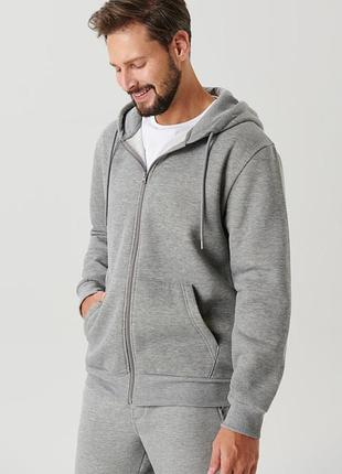 Мужская однотонная кофта кардиган на молнии sinsay 16899