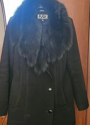 Женское пальто зимнее 44 черное