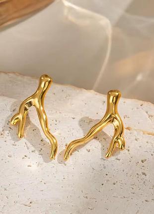 Сережки гілочки нержавіюча сталь stainless steel