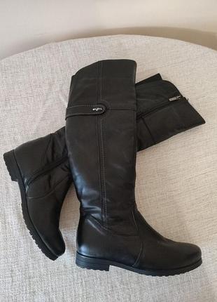 Чоботи шкіряні високі