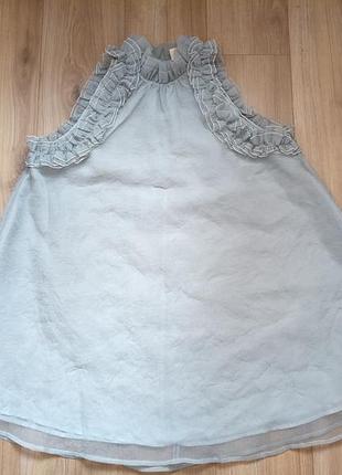 Платье клеш из органзы н &amp; м р. l- xxl