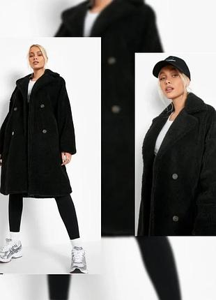 Пальто тедди большого размера