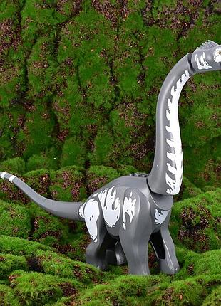 Большой динозавр титанозавр серый, 37 см