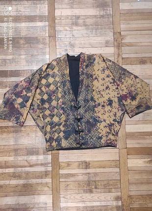Винтажная куртка кимоно унисекс оверсайз