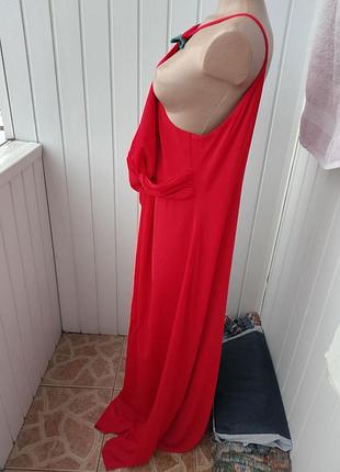Яркое красное платье 3